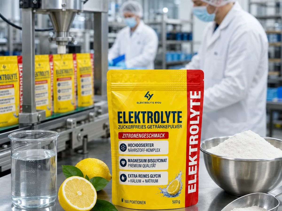 Exemplarisches Produktionsumfeld für Elektrolytpulver
